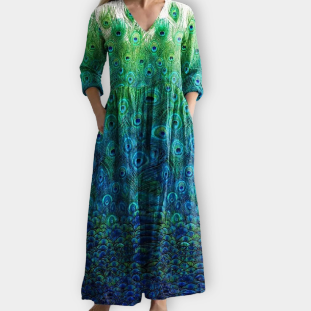 Wendelina | Boho Maxikleid aus weichem Premiumstoff