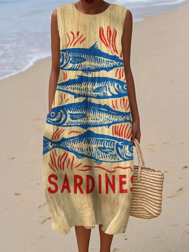 Künstlerisches Strandkleid