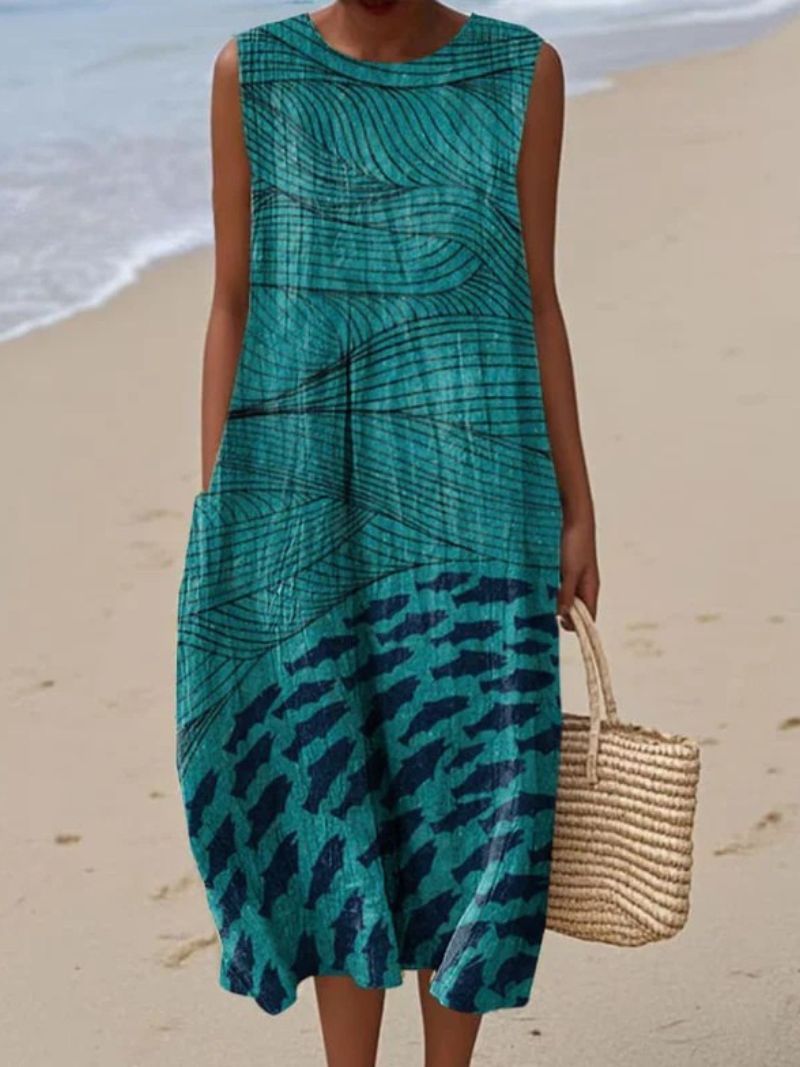 Künstlerisches Strandkleid