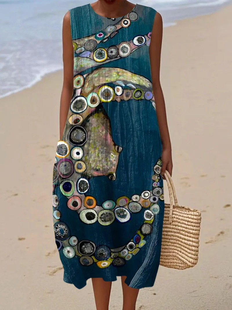 Künstlerisches Strandkleid