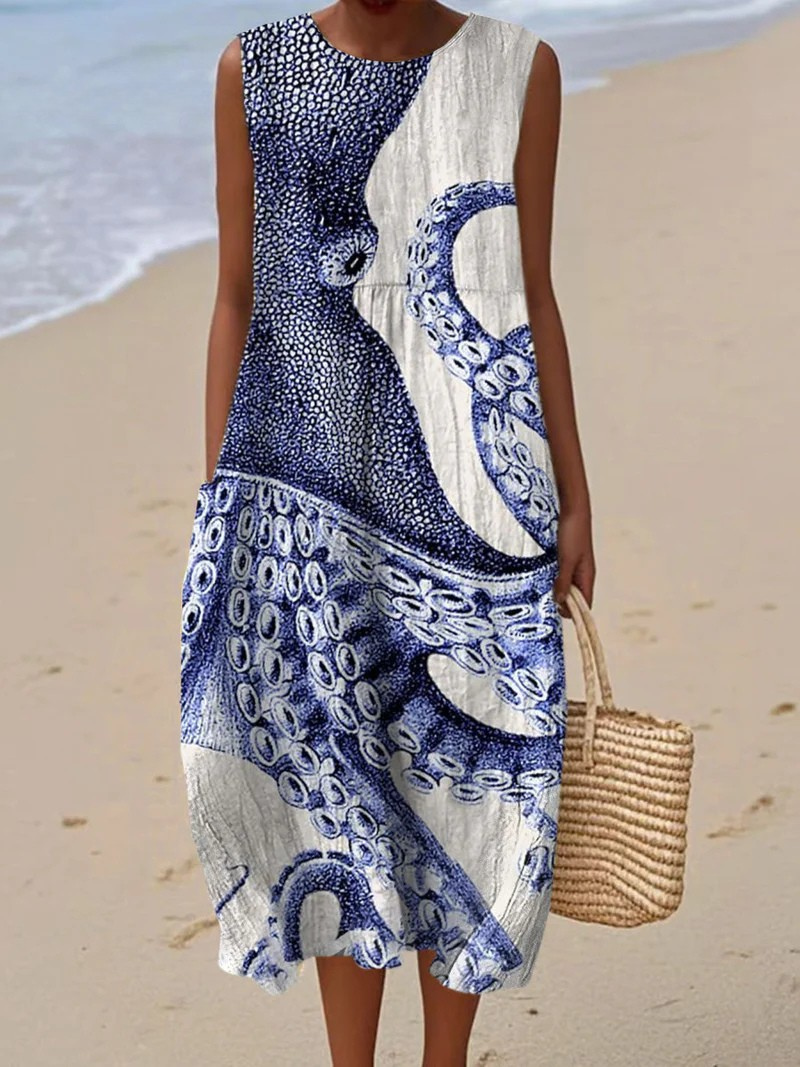 Künstlerisches Strandkleid