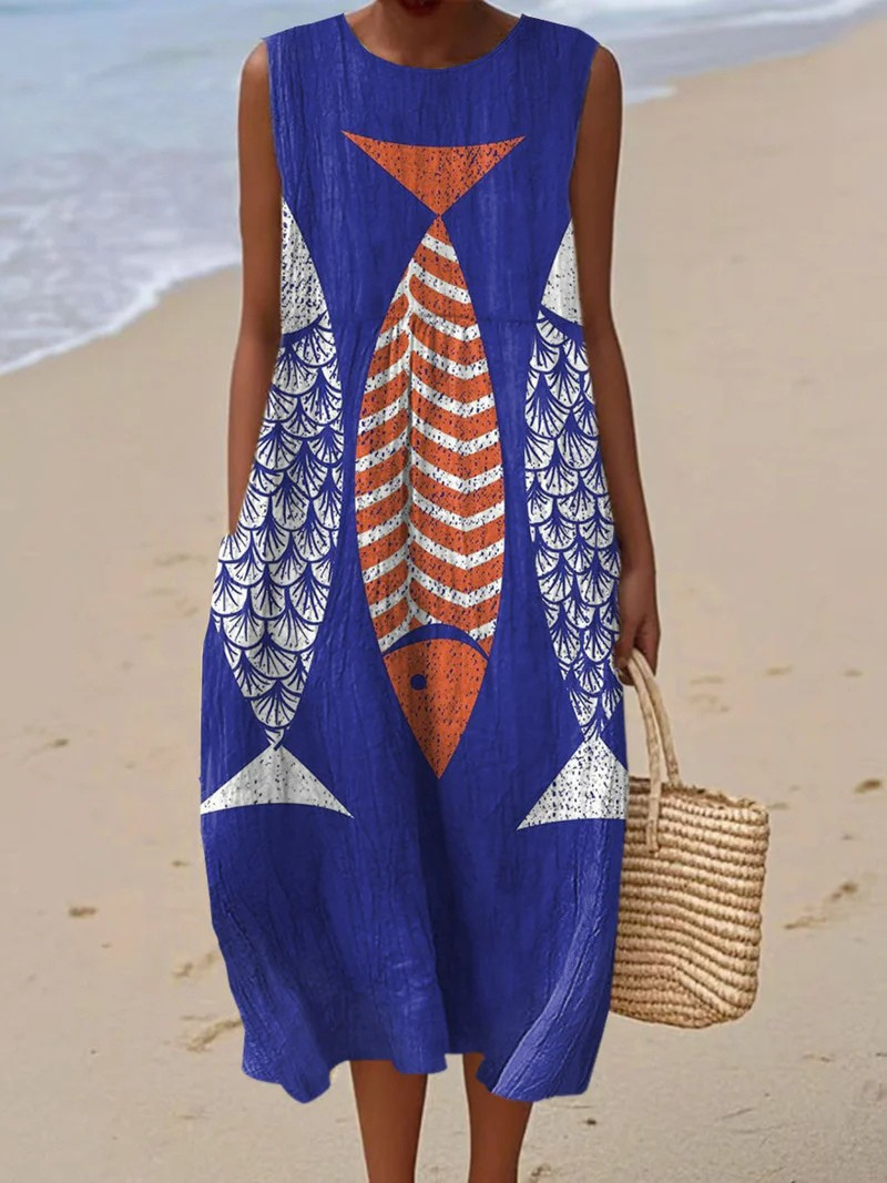 Künstlerisches Strandkleid