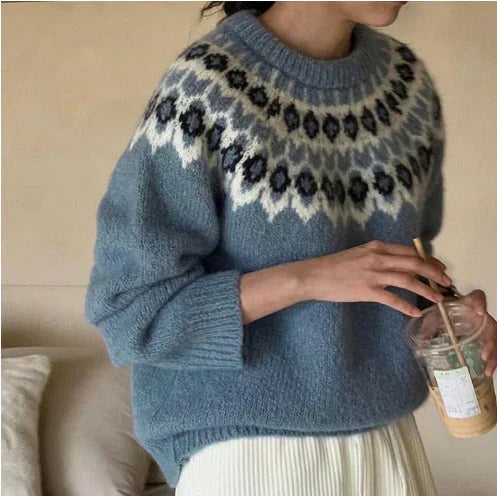 Sophie | Stylisher Jacquard-Pullover
