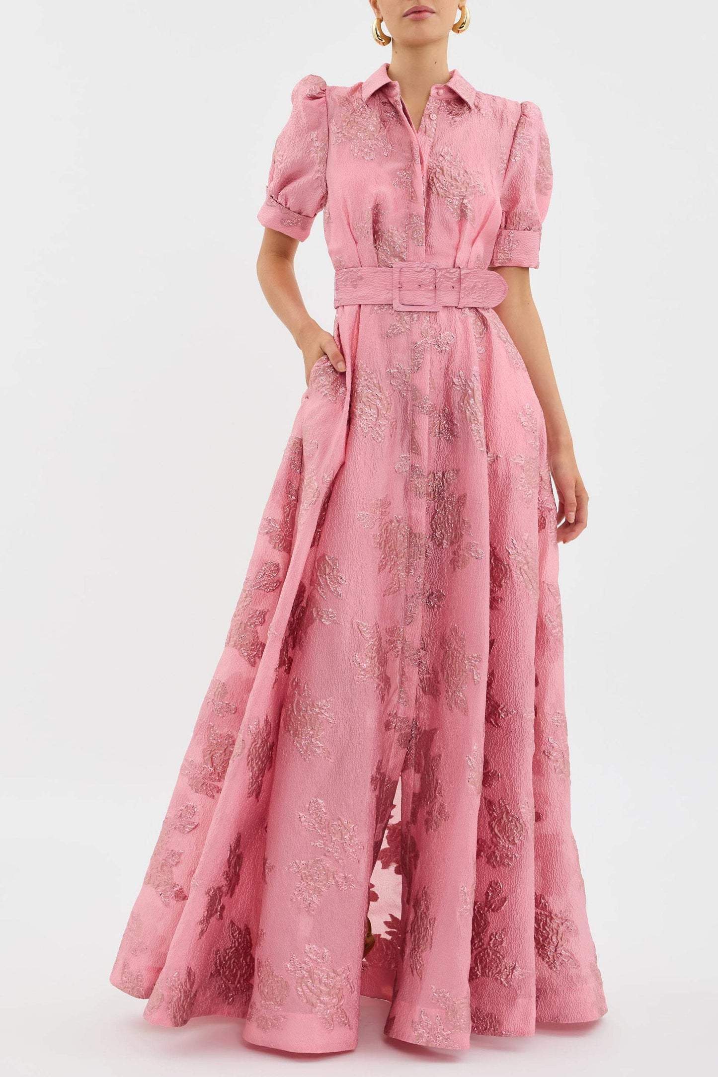 Kleid Celina mit Fledermausärmeln Pink
