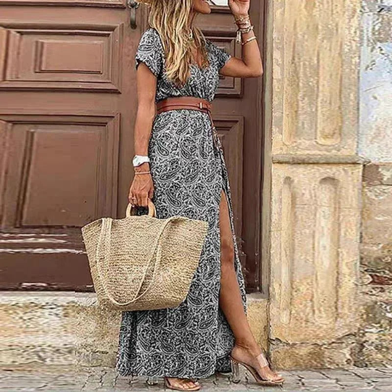 Aafke™ - Maxi Ibiza Kleid - Inklusive Gürtel