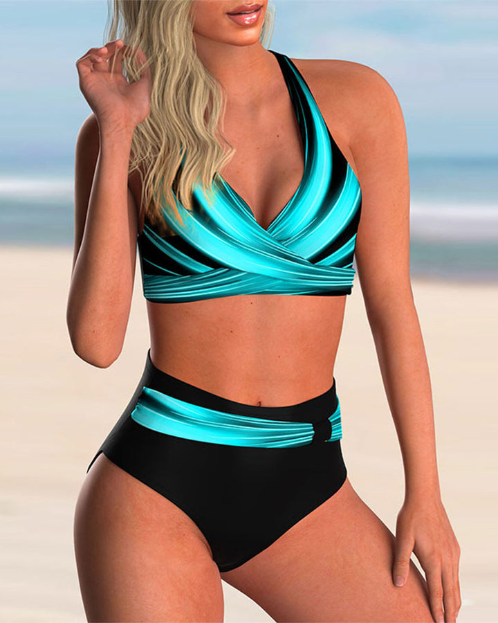 Victoria | Bikiniset mit Kreuzdetail und Druck