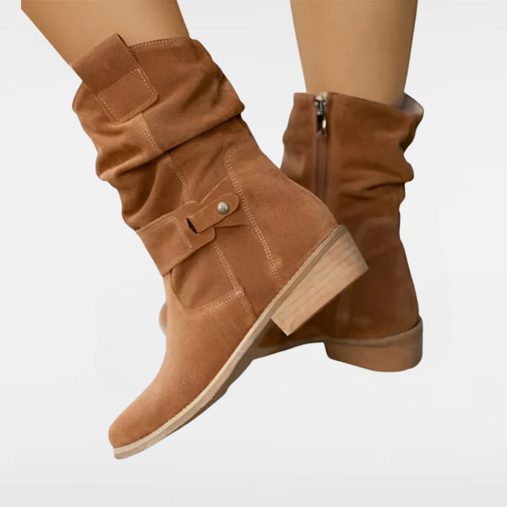 FRANCINE | NIEDRIGE FERSEN ANKLE BOOTS