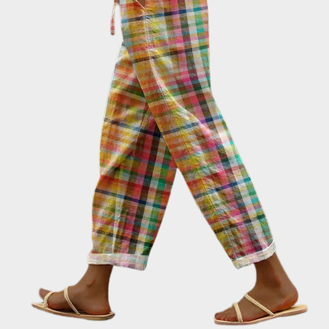 Michelle™ - Bequeme Karierte Hose