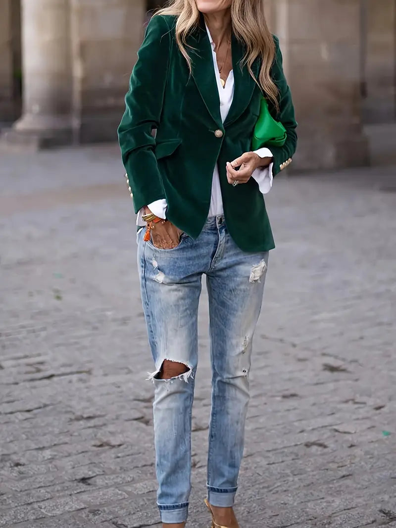 Julissa™ - Eleganter Samt-Blazer