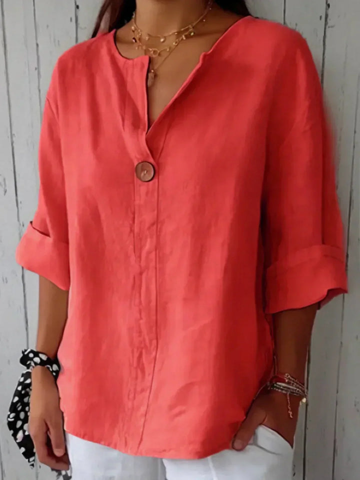 Jessa™ - Legere V-Ausschnitt Bluse