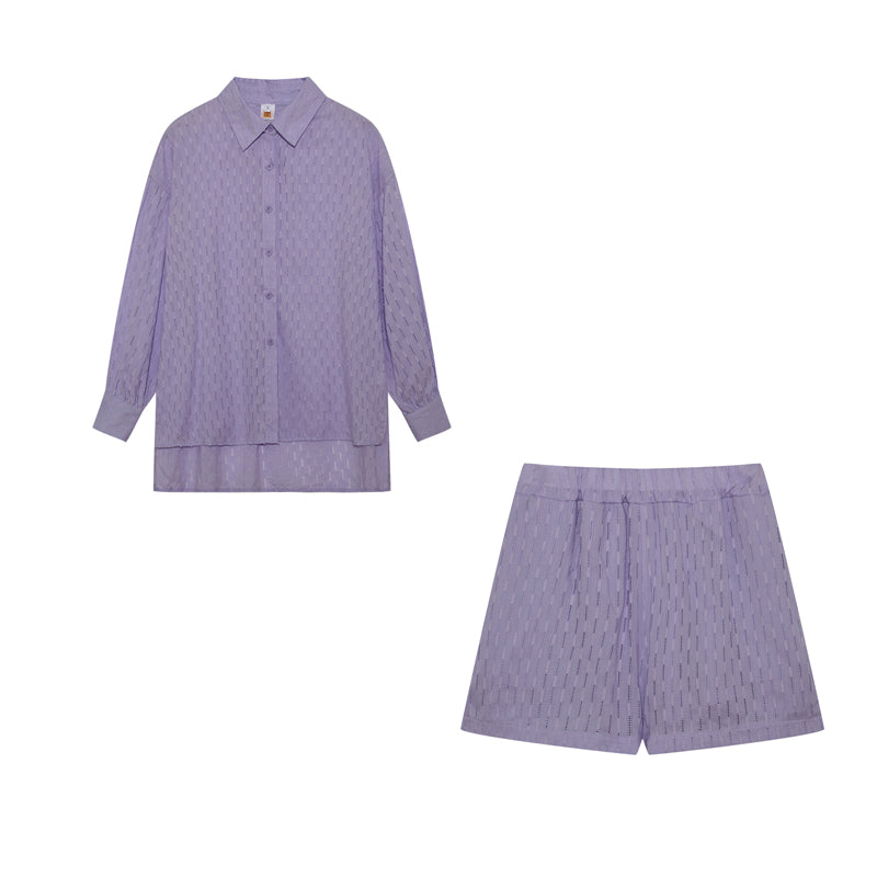Elizabeth - Luftiges Shirt- und Shorts-Set