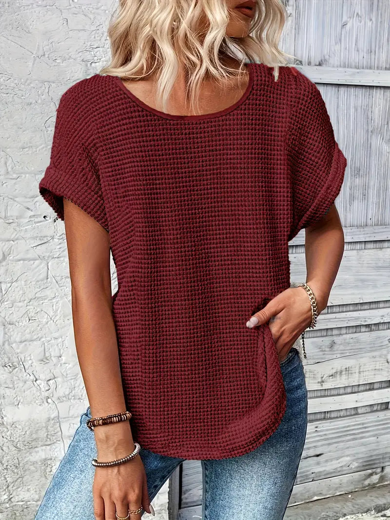 Oliv™ - Bequemes Rundhals-T-Shirt
