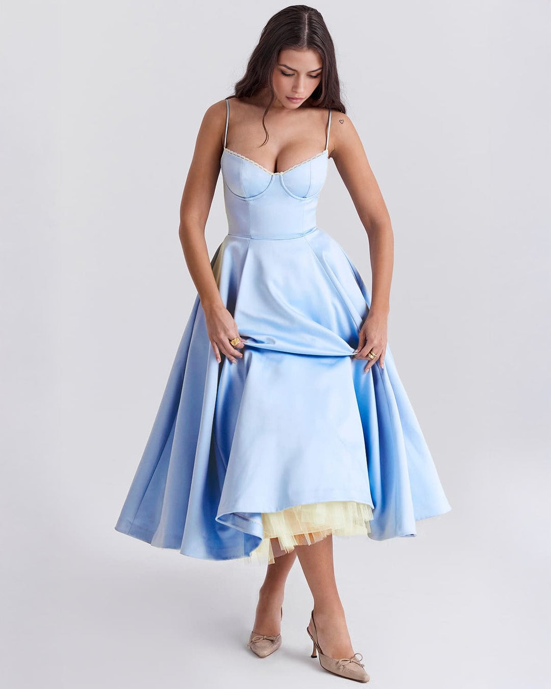 Ophira™ - Elegantes Korsett-Midi-Kleid