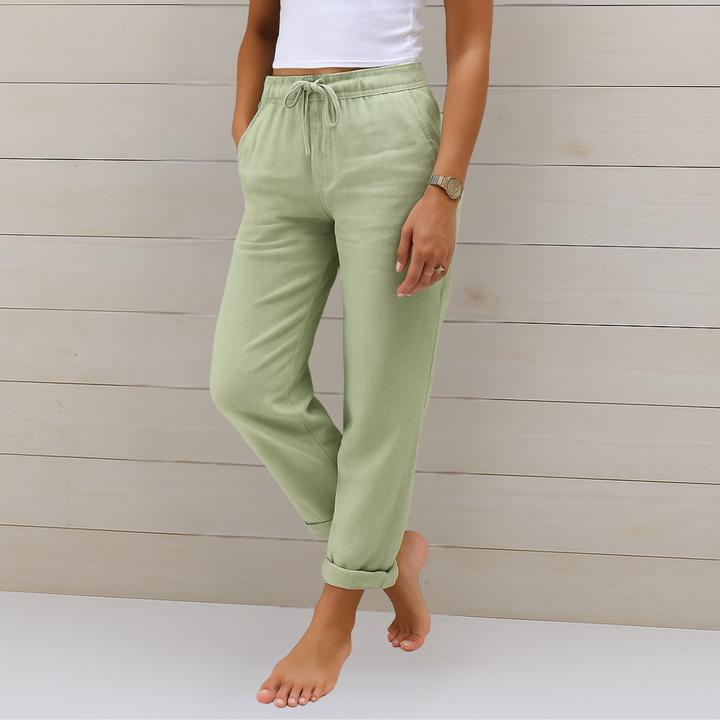 Alyse™ - Premium Leinen Stretch-Hose