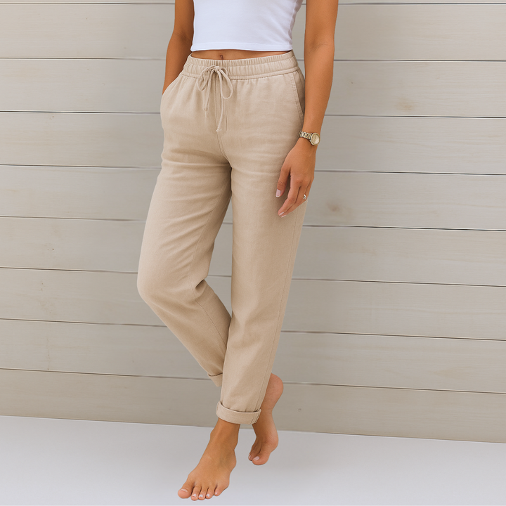 Alyse™ - Premium Leinen Stretch-Hose