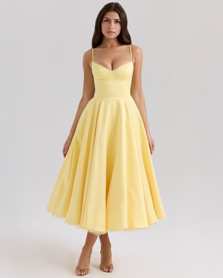 Ophira™ - Elegantes Korsett-Midi-Kleid
