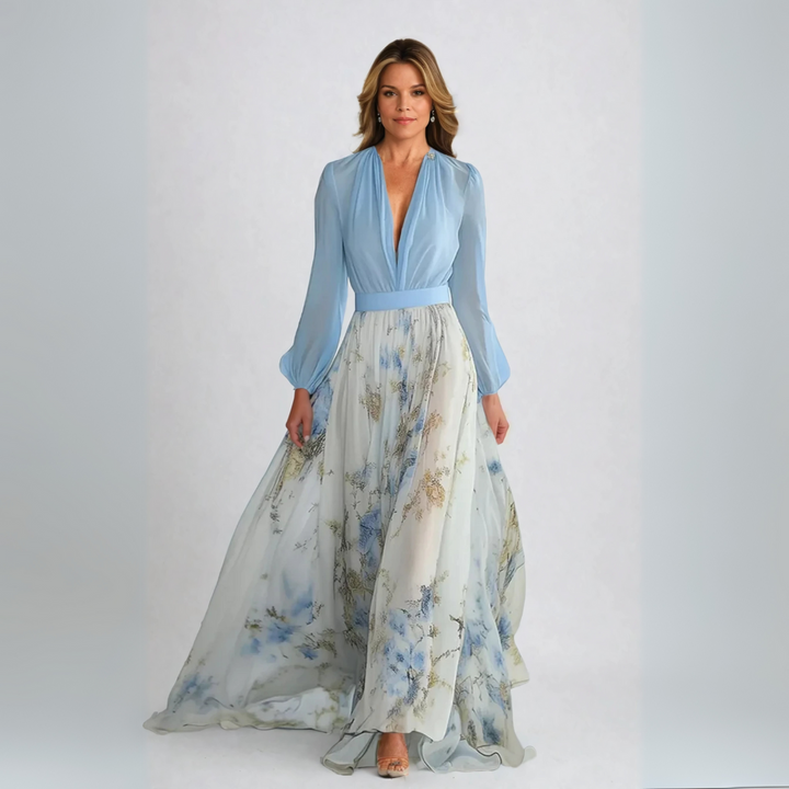 Jewel – Langes Kleid mit Floralprint