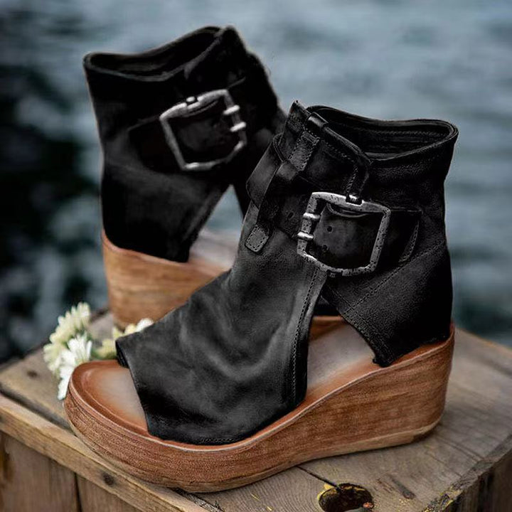 Elana™ - Stylische Orthopädische Boho Wedge Sandalen