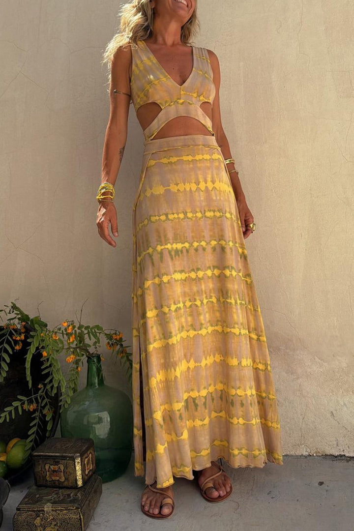 Dixie | Maxi-Chic Kleid mit Cut-Out-Details