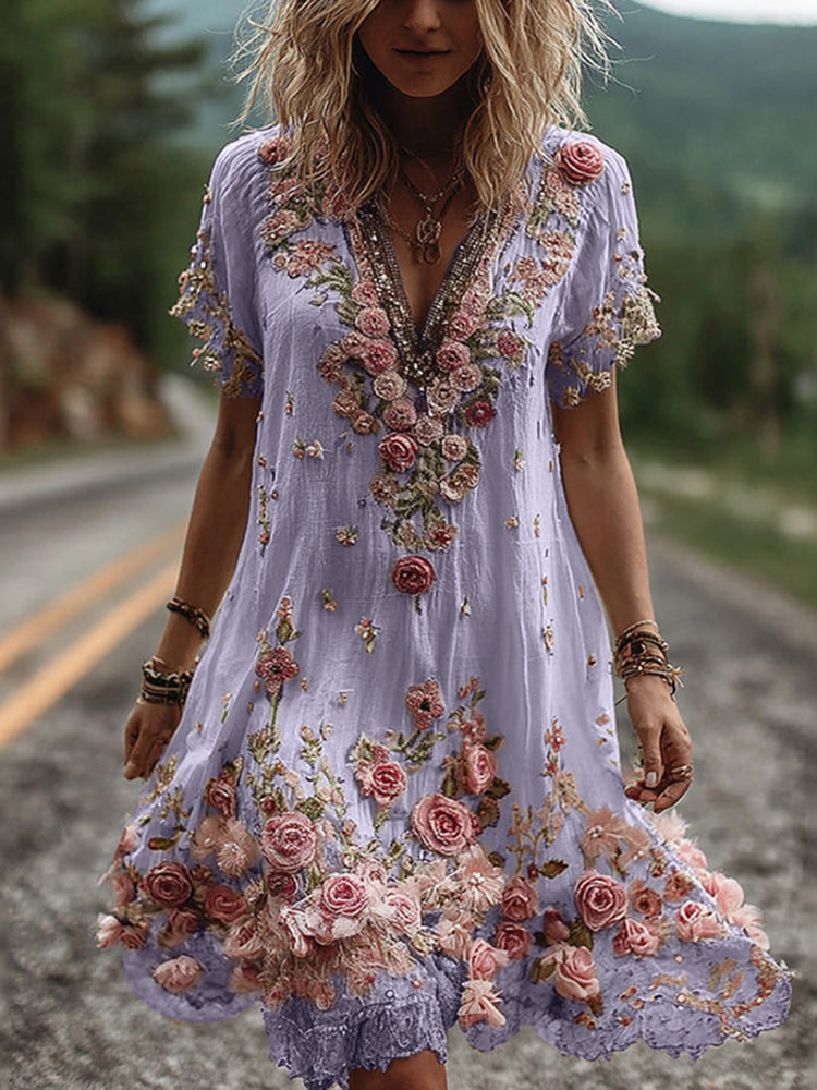 Tilly™ - Vintage Kurzarmkleid