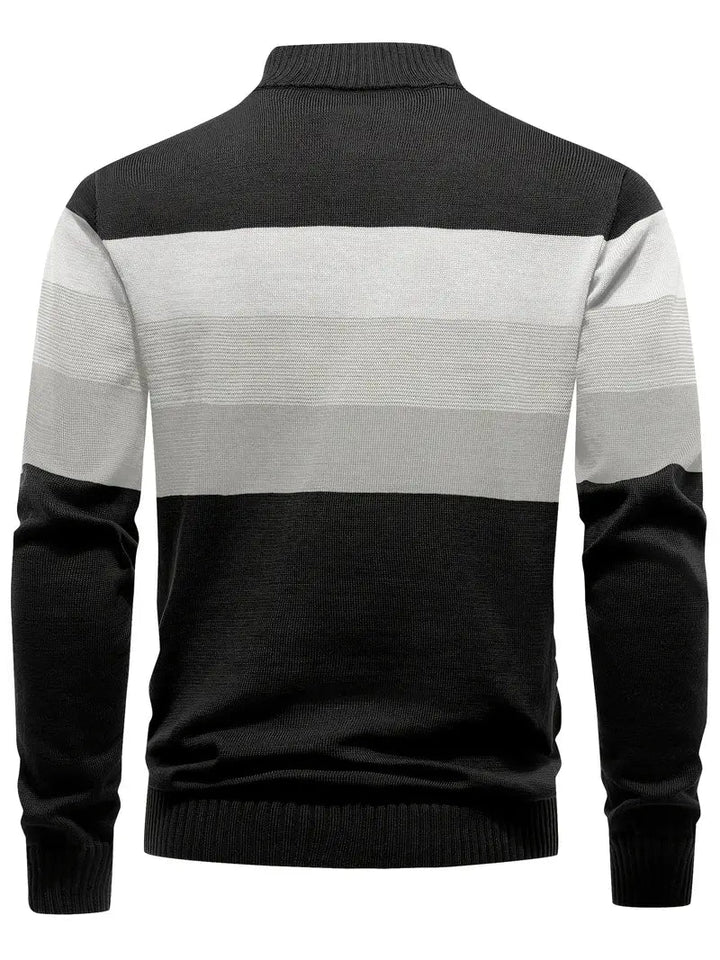 Brit & Boho™️ | Der Luxe Colorblock Quarter Zip