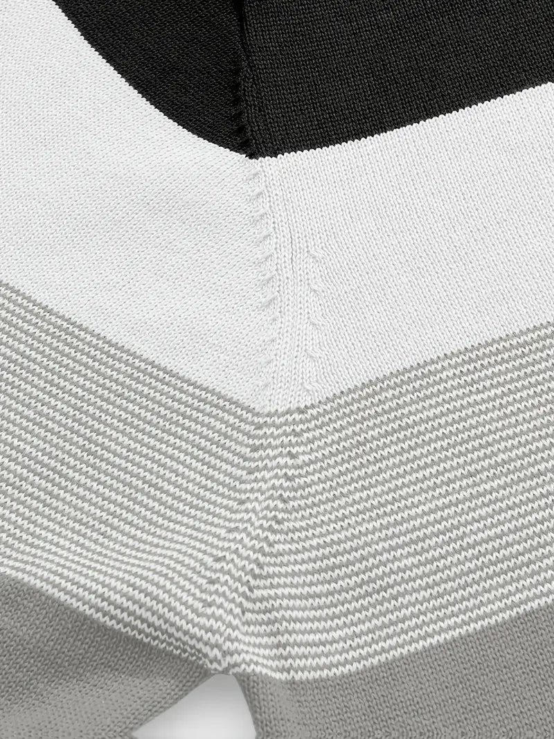 Brit & Boho™️ | Der Luxe Colorblock Quarter Zip