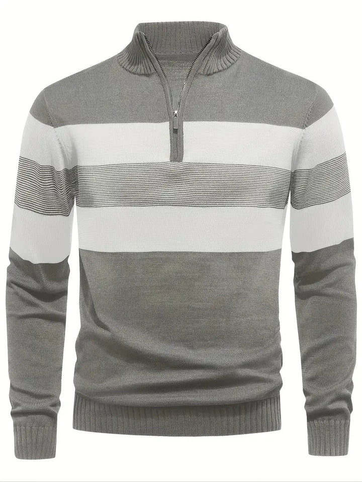 Brit & Boho™️ | Der Luxe Colorblock Quarter Zip