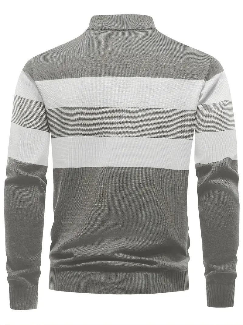 Brit & Boho™️ | Der Luxe Colorblock Quarter Zip