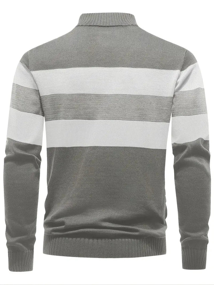 Brit & Boho™️ | Der Luxe Colorblock Quarter Zip