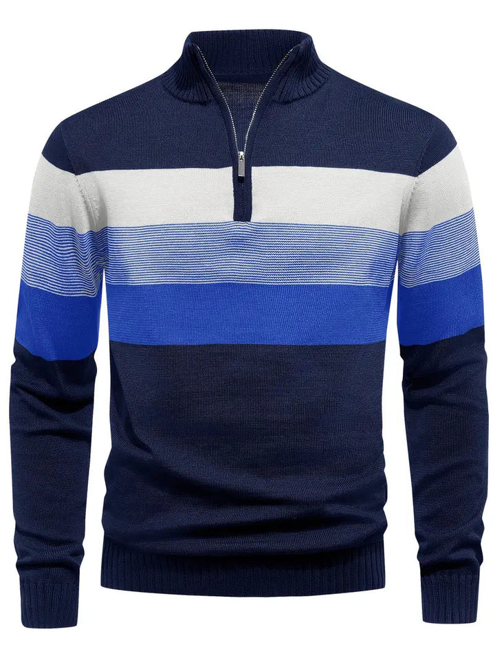 Brit & Boho™️ | Der Luxe Colorblock Quarter Zip