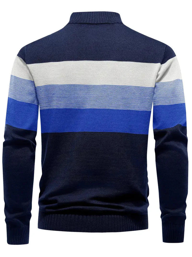 Brit & Boho™️ | Der Luxe Colorblock Quarter Zip