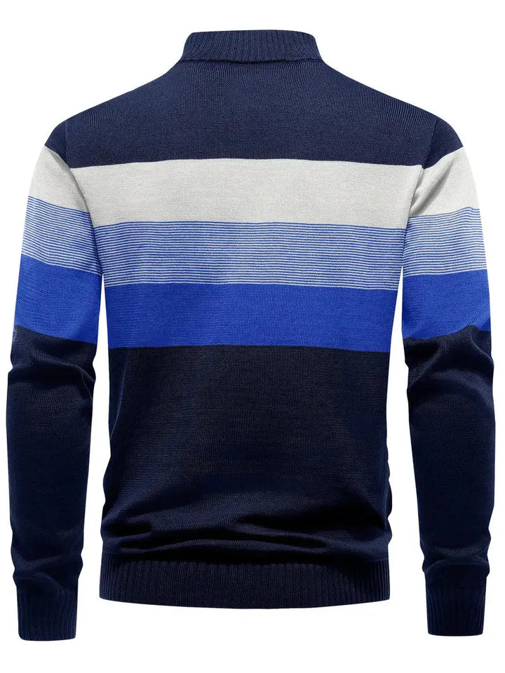 Brit & Boho™️ | Der Luxe Colorblock Quarter Zip