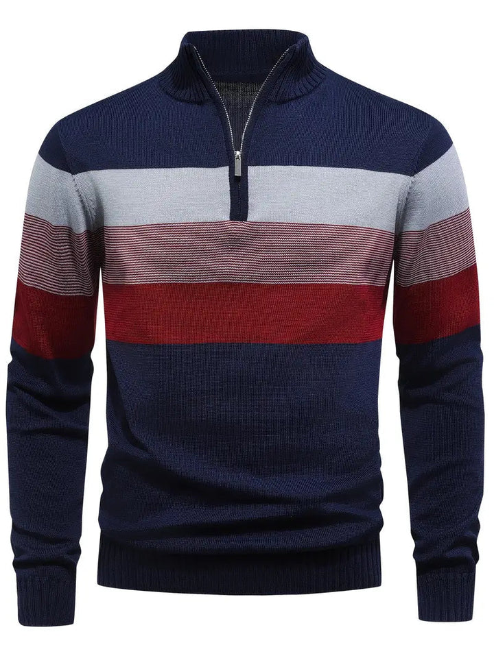 Brit & Boho™️ | Der Luxe Colorblock Quarter Zip