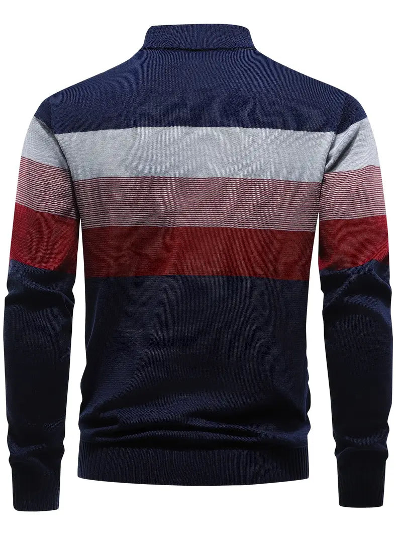 Brit & Boho™️ | Der Luxe Colorblock Quarter Zip