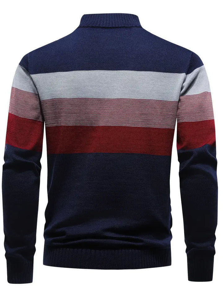 Brit & Boho™️ | Der Luxe Colorblock Quarter Zip