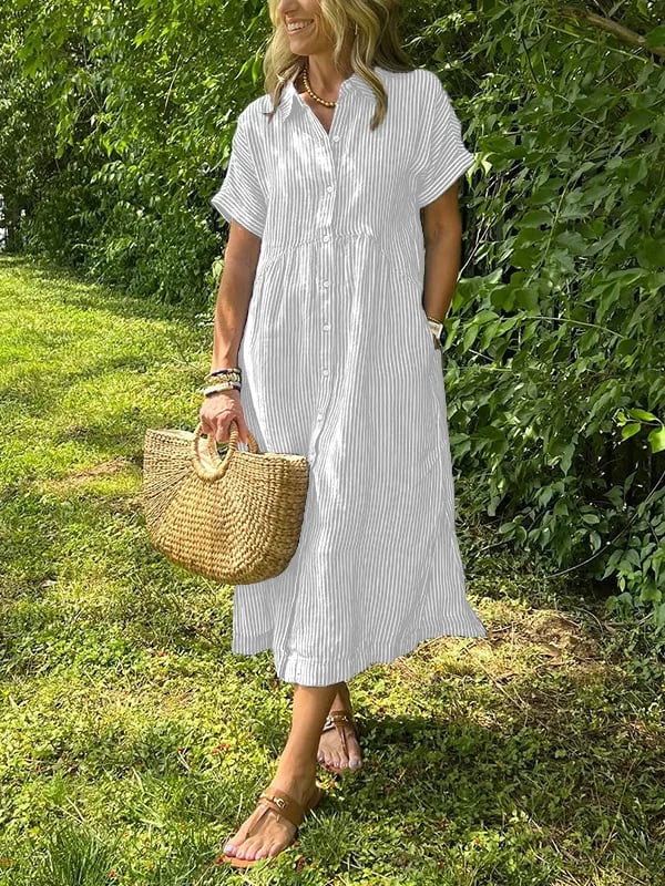 Gwen™ - Gestreiftes Hemdkleid