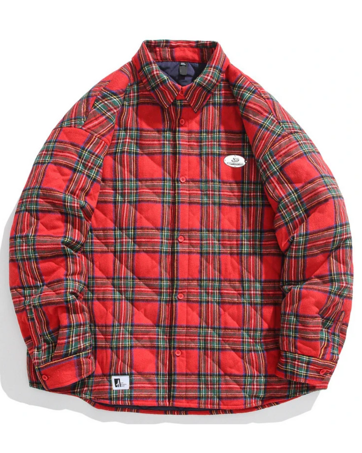 Vintage Baumwoll-Padded Jacke