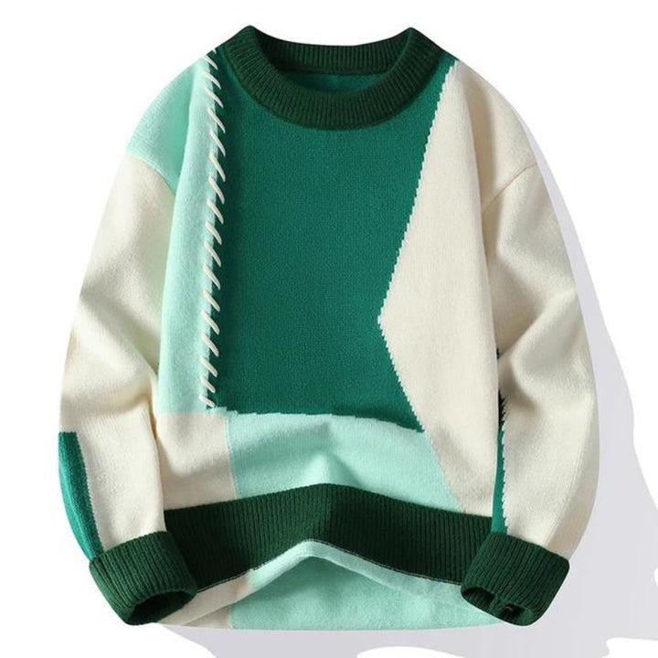 Francesca - Gemütlicher Patchwork Pullover