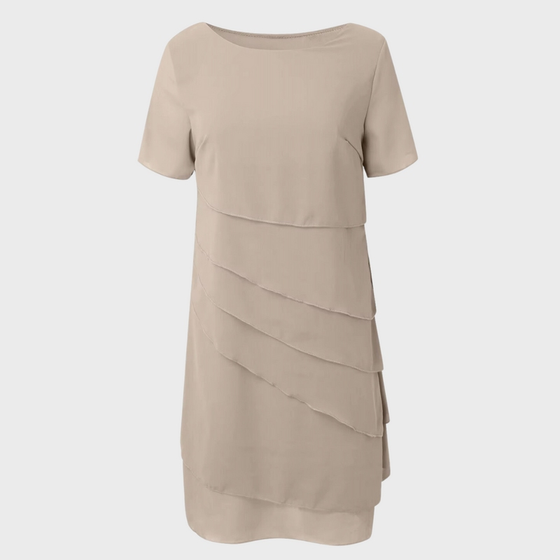Elara™ - Geschichtetes Chiffonkleid
