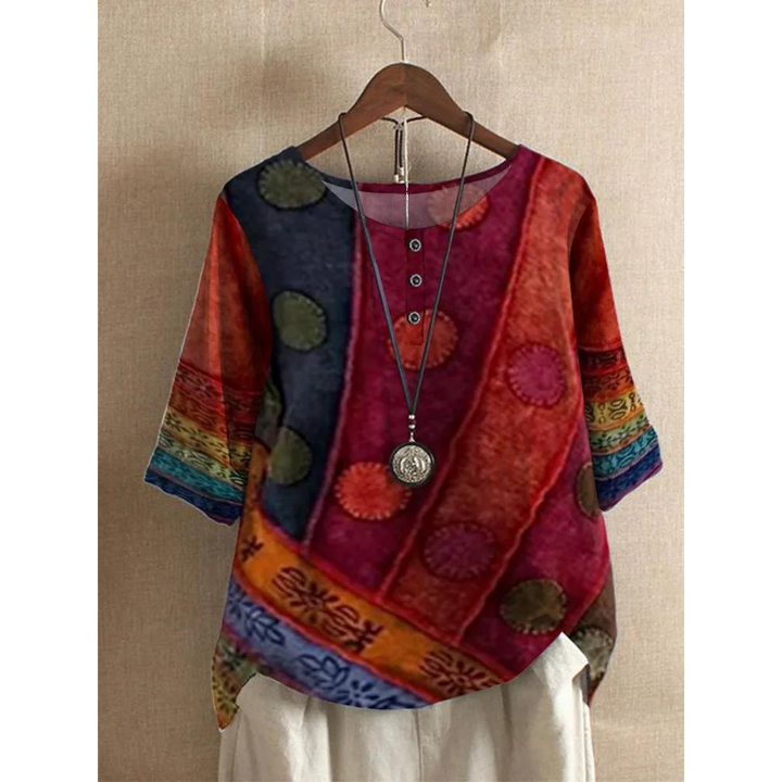 Valarie - Farbenfrohes Bohemian-Top