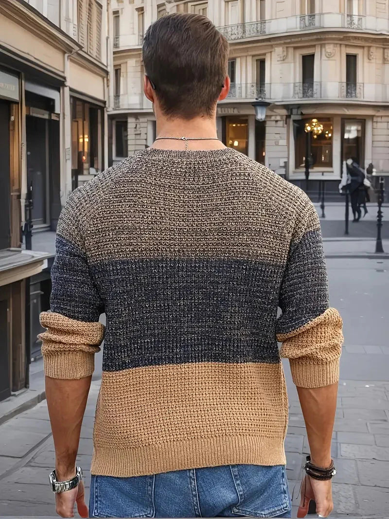 Brit & Boho™️ | Der Orion Geometrische Strickpullover