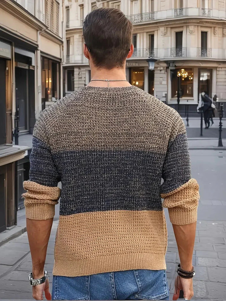 Brit & Boho™️ | Der Orion Geometrische Strickpullover