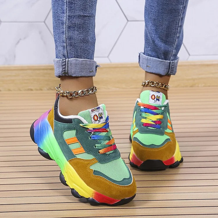 Isolina - Orthopädische Regenbogenschuhe