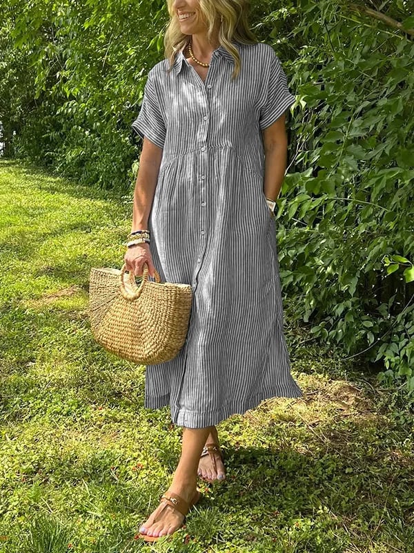 Gwen™ - Gestreiftes Hemdkleid