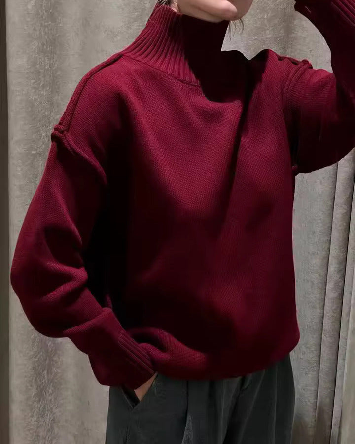 Isabella - Gestrickter Rollkragenpullover