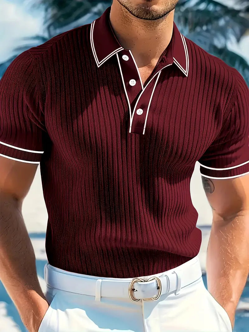 Emilio™ - Herren maßgeschneiderte gerippte Polo