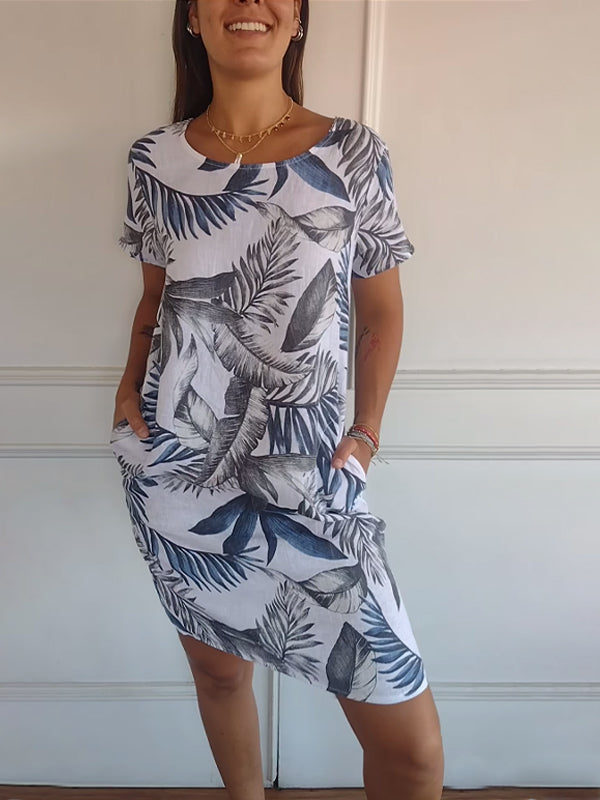 Lillian™ - Lässiges Bedrucktes Kleid