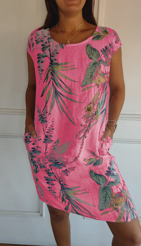 Lillian™ - Lässiges Bedrucktes Kleid