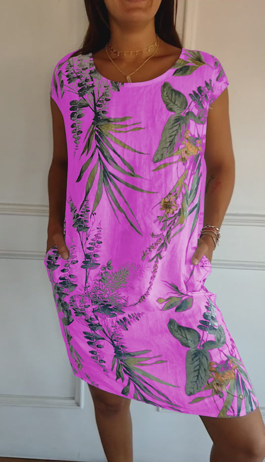 Lillian™ - Lässiges Bedrucktes Kleid