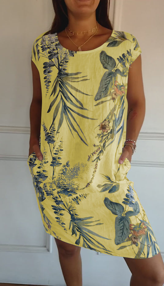 Lillian™ - Lässiges Bedrucktes Kleid